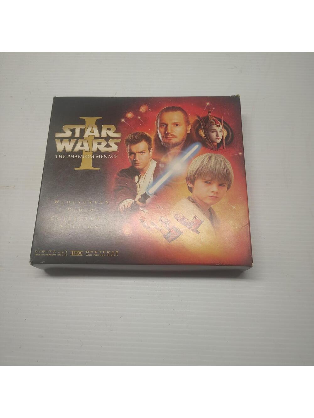 Star Wars Episode 1 VHS Collectors Edition Wide The Phantom Menace W/ Film Strip